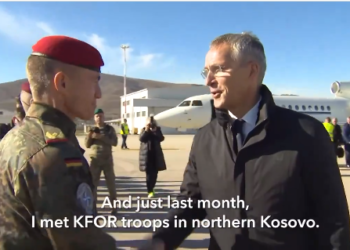 Stoltenberg thotë se siguria në Kosovë është çelësi i sigurisë në Ballkanin Perëndimor