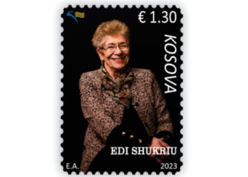 Edi Shukriu nderohet nga Posta e Kosovës me pullë postare