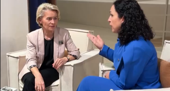 Osmani e Von der Leyen flasin për rrugën e Kosovës në BE