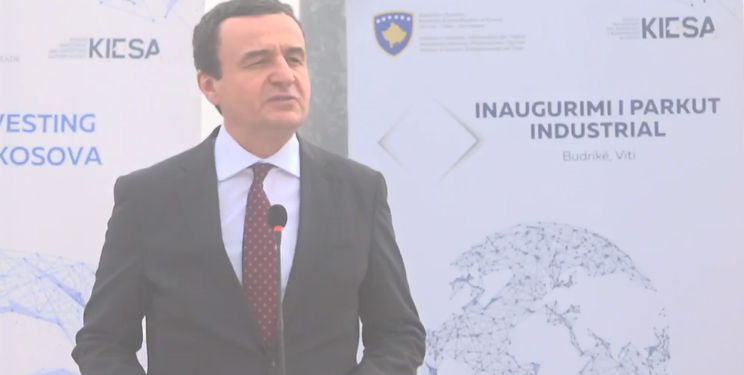 Përurimi i parkut industrial, Kurti: Më shumë mundësi për të rinjtë në vend se t’i kërkojnë ato jashtë