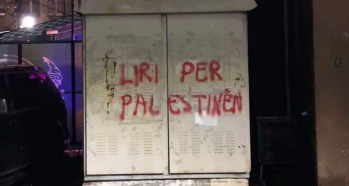 “Liri për Palestinën”, vendosen grafitë në Prishtinë dhe Mitrovicë