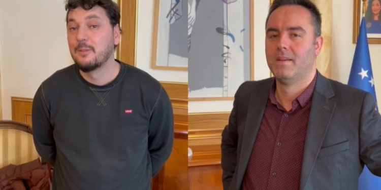 Konjufca takon aktorin Agon Asllani që e imitoi në serialin “Logjikonomia” në Tëvë1