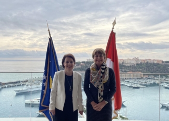 Gërvalla takon homologen e saj nga Monako, e njofton për situatën e sigurisë pas Banjskës