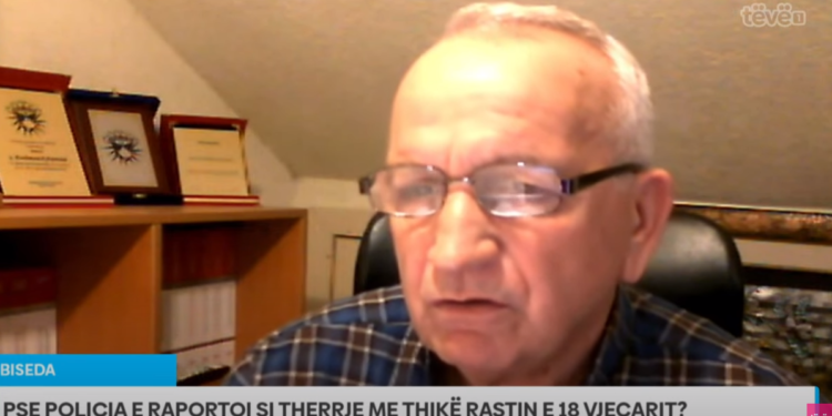 Raportimi për therje me thikë, ish-koloneli thotë se rasti i 18-vjeçarit mund të jetë ngatërruar nga Policia