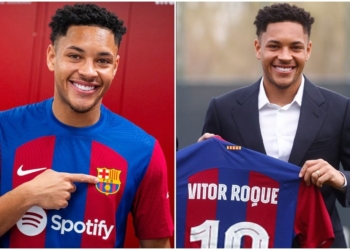 Fjalët e para të Vitor Roque në prezantimin e tij te Barcelona