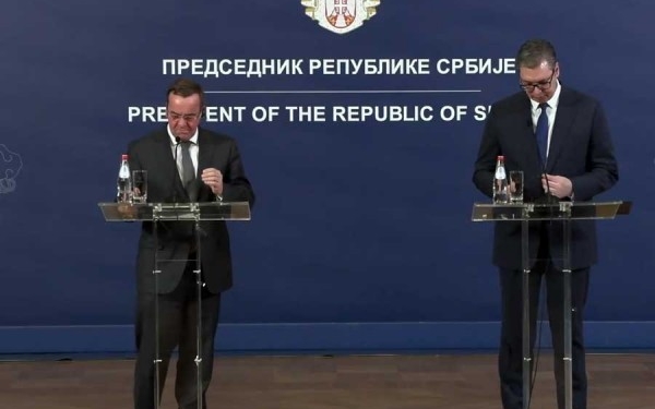 Vuçiq-Pistorius: Qëndrimet e Serbisë dhe Gjermanisë për Kosovën janë të kundërta