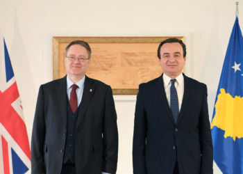 Kurti priti në takim lamtumirës ambasadorin e Mbretërisë së Bashkuar, Nicholas Abbott