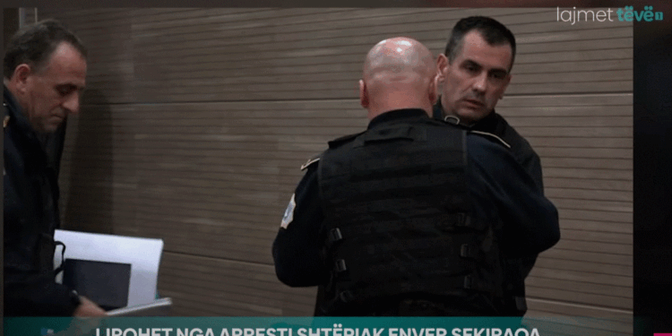 Enver Sekiraqa lirohet nga arresti shtëpiak