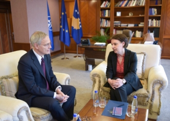 Gërvalla priti në takim ambasadorin e Belgjikës në Kosovë, flasin për anëtarësimin në KE