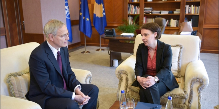 Gërvalla priti në takim ambasadorin e Belgjikës në Kosovë, flasin për anëtarësimin në KE
