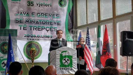 Kurti me deputetë marrin pjesë në shënimin e 35-vjetorit të Grevës së Minatorëve