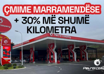 OFERTË MARRAMENDËSE NË PETROL COMPANY, NË SHUMICËN E PIKAVE ÇMIMET: DIESEL 1.35€ & BENZINË 1.29€