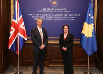 Gërvalla priti në takim ambasadorin e ri britanik në Kosovë