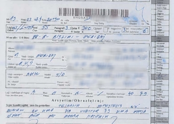 24-vjeçari voziti 79 km/h, ku zona e lejuar ishte 40 km/h, i merret patentë shoferi