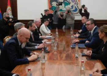 Vuçiq takon ambasadorët e QUINT-it, flasin për situatën politike në Kosovë