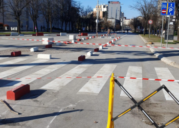 Të enjten hapet një korsi në rrugën “Xhorxh  Bush” vetëm deri te parkingu nëntokësor