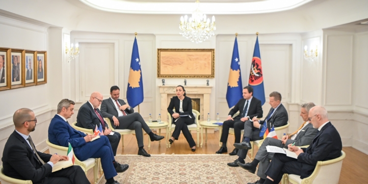 Krerët e shtetit takim me ambsadorët e QUINT-it