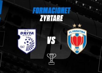 Drita dhe Prishtina kërkojnë një vend në finalen e Kupës së Kosovës, formacionet zyrtare