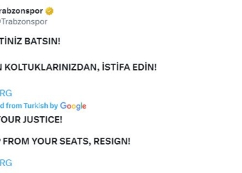 Faqja zyrtare e Trabzonsporit shanë publikisht federatën pas shkak të dënimit të ashpër