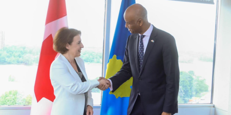 Gërvalla takoi ministrin e Zhvillimit Ndërkombëtar të Kanadasë