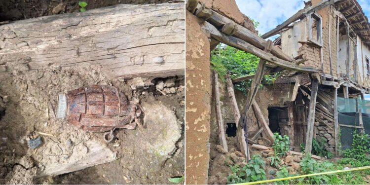 Gjendet një granatë dore e paraluftës në fshatin Mogillë të Kllokotit