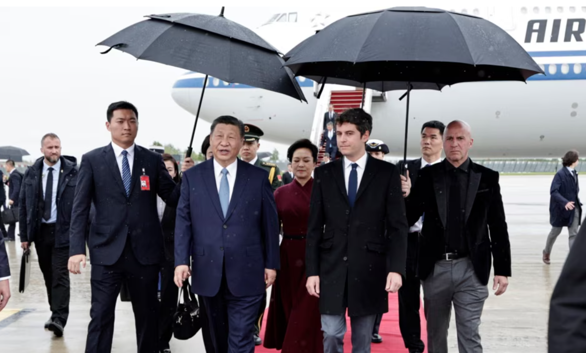 Presidenti i Kinës nis vizitën në Francë