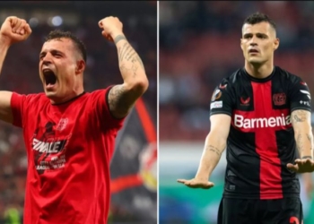 Granit Xhaka barazoi rekordin e pabesueshëm të UEFA-s gjatë barazimit të Leverkusenit me Romën