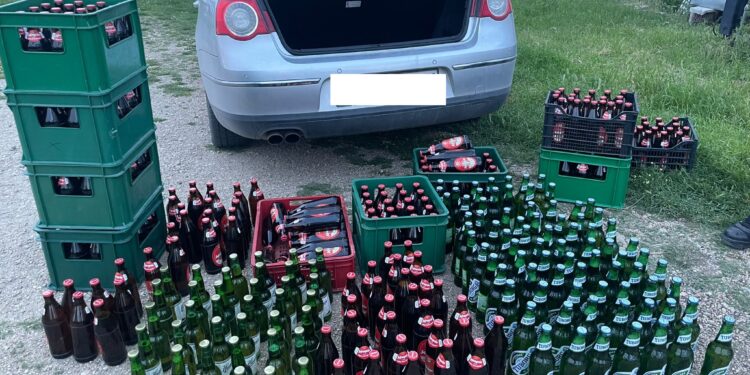 Ndalohet një tentim kontrabande me pije alkoolike nga Serbia