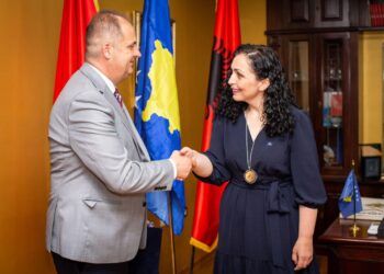 Osmani uron Genc Nimanbegu për detyrën e re si kryetar të Ulqinit