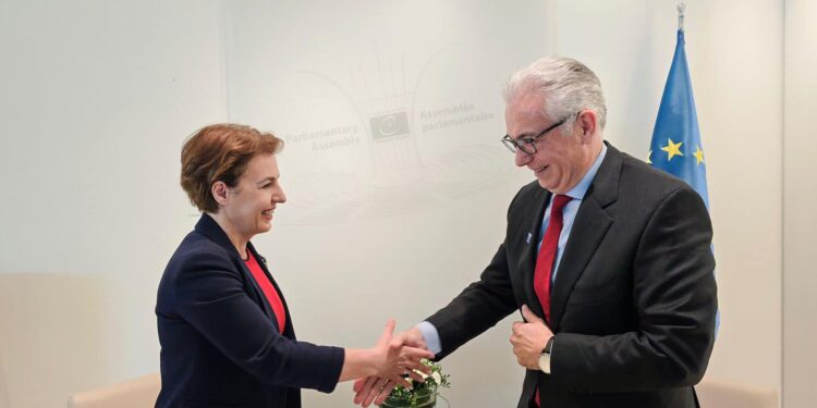 Gërvalla takoi Presidentin e Asamblesë Parlamentare të KiE-së