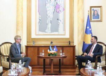 Konjufca pret në takim kryetarin e Grupit të Miqësisë në Parlamentin e Estonisë, Kristo Enn Vaga