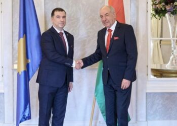 ​Ambasadori Delfin Pllana ia dorëzon letrat kredenciale presidentit të Hungarisë