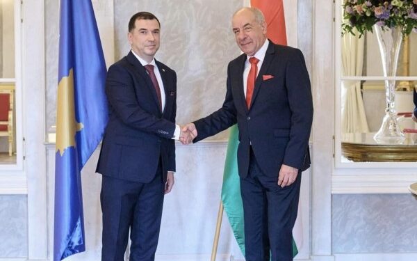 Ambasadori Delfin Pllana ia dorëzon letrat kredenciale presidentit të Hungarisë