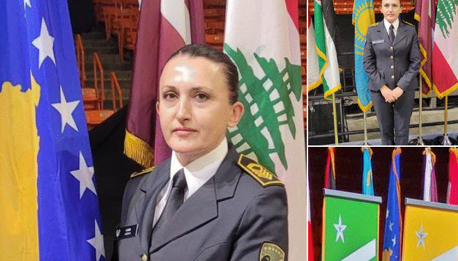 Rreshterja, Shpresa Gashi diplomon në Akademinë e Nënoficerëve në ShBA