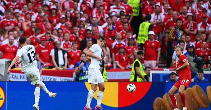 Danimarka barazon me Slloveninë