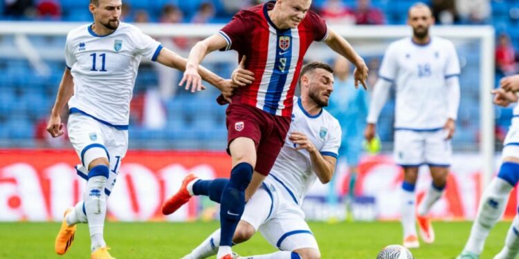 Norvegjia mposht Kosovën me “hat-trickun” e Haalandit