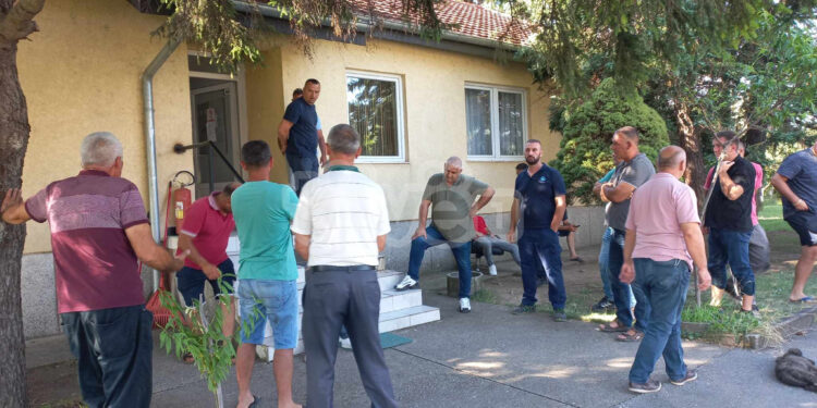 Fermerët e Vushtrrisë protestojnë para ndërmarrjes Iber-Lepenci