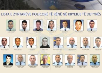 Sindikata e PK-së publikon emrat dhe fotografitë e policëve të rënë në detyrë gjatë viteve