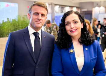 Osmani takohet me Macron, flasin për të ardhmen euroatlantike të Kosovës