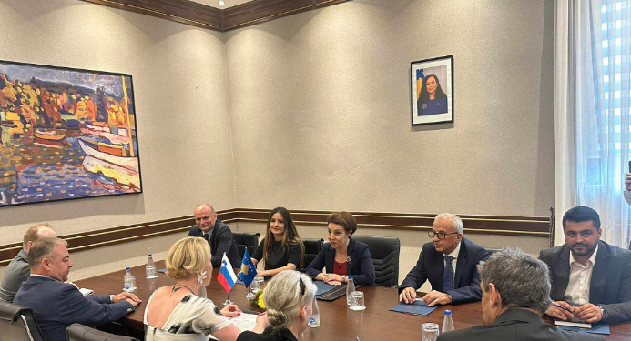 Gërvalla takon kryeparlamentaren sllovene