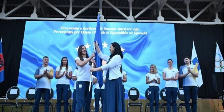Presidentja Osmani në ceremoninë hapëse të Olimpiadës