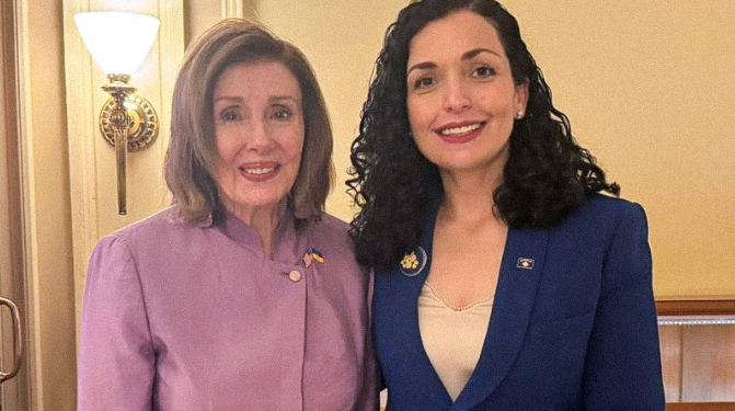 Osmani takon Pelosin: Mike e vërtetë e Kosovës, kënaqësi të diskutosh për vlerat që na bashkojnë