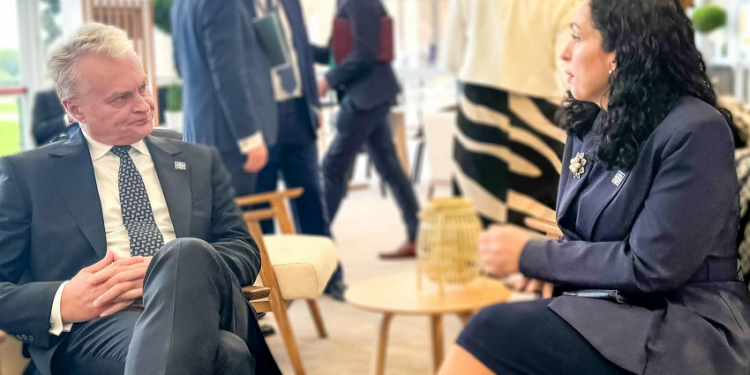 Osmani takohet me homologun lituanez: Shtetet tona qëndrojnë bashkë kundër regjimeve autokratike