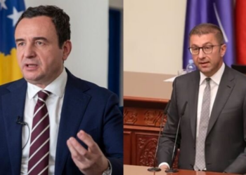 Kurti sot në Maqedoninë e Veriut, takohet me Mickoskin