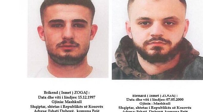 Policia kërkon nga qytetarët ndihmë për lokalizimin e vendodhjes së dy personave të dyshuar për tentim vrasje