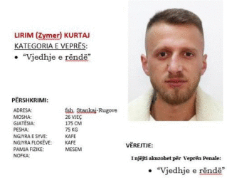 Policia shpall në kërkim një person që dyshohet për vjedhje të rëndë