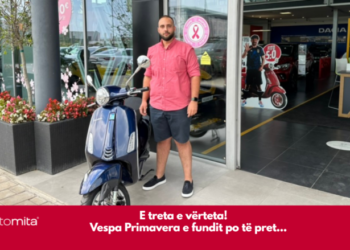 Mos e humbisni mundësinë e fundit për të fituar një Vespa të re nga Auto Mita