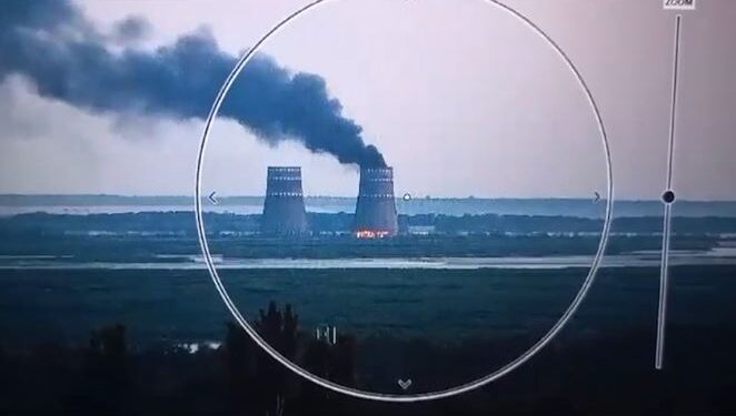 Shpërthim zjarri në termocentralin bërthamor në Zaporizhzhia