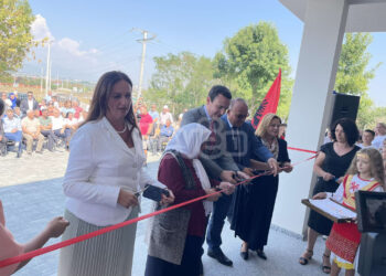 Kurti e Nagavci marrin pjesë në ceremoninë e përurimit të shkollës së re në Dumosh