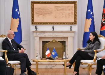 Osmani pret në takim Guerot, diskutojnë për sigurinë në Kosovë